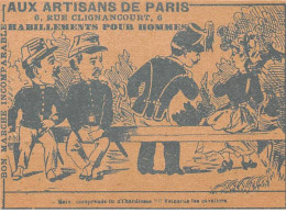 Chromos - COR14366 - Aux Artisans De Paris - Hommes - Femmes - 10x7 Cm Environ - En L'état - Otros & Sin Clasificación