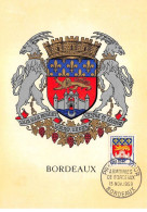 Carte Maximum - FRANCE - COR12704 - 15/11/1958 - Armoiries De Bordeaux - Cachet Bordeaux - 1950-1959