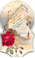 Chromos - COR13793 - A La Tour Jean Sans Peur - Rose Bateau - Arbres - 10x6 Cm Environ - En L'état - Andere & Zonder Classificatie