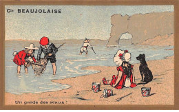 Chromos - COR14518 - Filles - Garçons - Chien - Plage - 10x6 Cm Environ - En L'état - Sonstige & Ohne Zuordnung