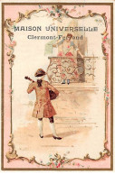 Chromos - COR14557 - Maison Universelle Clermont-Ferrand - Homme - Femme - Balcon - 11x7 Cm Environ - En L'état - Autres & Non Classés