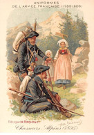 Chromos - COR14566 - Uniformes De L'armée Française - Chasseurs Alpins - Femmes - Montagne - 12x9 Cm  - En L'état - Sonstige & Ohne Zuordnung