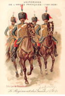 Chromos - COR14575 - Uniformes De L'armée Française - Régiment Des Guides - Soldats - 12x9 Cm Environ - En L'état - Sonstige & Ohne Zuordnung