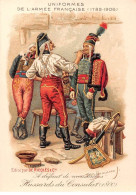 Chromos - COR14569 - Uniformes De L'armée Française - Hussard Du Consulat - Soldats - 12x9 Cm Environ - En L'état - Sonstige & Ohne Zuordnung