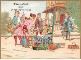 Chromos - COR14614 - Tapioca Des Colonies - Hommes - Femmes - Chaise- Panier - Potiron - 11x8 Cm Environ - En L'état - Autres & Non Classés