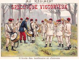 Chromos - COR14623 - Spécifique Victorieux - Au Régiment -Tambours - Clairons - Soldats - 11x8 Cm Environ - En L'état - Sonstige & Ohne Zuordnung