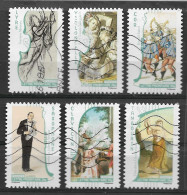 France 2010  Oblitéré  Autoadhésif  N° 390 - 392 - 394 - 395 - 398 - 400   "  Art La Musique  "  - - Used Stamps