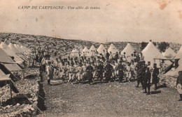 Camp De Carpiagne - Une Allée De Tentes - Camp Militaire Militaria - Altri & Non Classificati