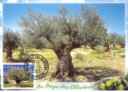 Carte Maximum - FRANCE - COR13597 - 16-18/09/2008 - Au Pays Des Oliviers - Cachet Fare-les-Oliviers - 2000-2009