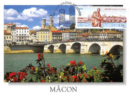 Carte Maximum - FRANCE - COR13610 - 27/03/2009 - Mâcon - Cachet Mâcon - 2000-2009