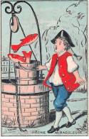 Chromos - COR14132 - Homme - Pêche - Poissons - Puit - 9x6 Cm Environ - En L'état - Sonstige & Ohne Zuordnung