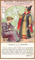 Chromos - COR14158 - Maison Universelle Clermont-Ferrand -Homme -Femme - Etoile à 5 Pointes- 10x6 Cm  - En L'état - Autres & Non Classés