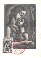 Carte Maximum - FRANCE - COR12804 - 1961 - Le Miserere - Georges Rouault - Cachet Bourges - 1960-1969