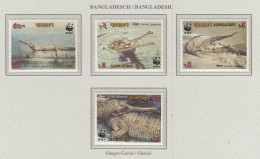 BANGLADESH 1990 WWF  Mi 323-326 MNH(**) Fauna 773 - Autres & Non Classés