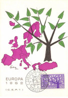 Carte Maximum - FRANCE - COR12815 - 15/09/1962 - Europa - Cachet Strasbourg - 1960-1969