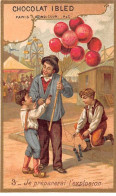 Chromos - COR13900 - Chocolat Ibled - Garçons - Homme - Ballons - Manège - 10x6 Cm Environ - En L'état - Ibled