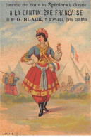 Chromos - COR13908 - Chicorée G. Black - Hommes - Soldats - Tentes - Femme - 9x6 Cm Environ - En L'état - Thé & Café