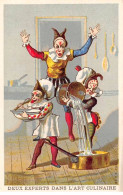 Chromos - COR13941 - Maison Gouin - Hommes - Eau - Casseroles - Art Culinaire - 10x6 Cm Environ - En L'état - Autres & Non Classés