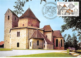 Carte Maximum - FRANCE - COR12928 - 17/06/2000 - Abbatiale D'Ottmarsheim -  Cachet Ottmarsheim - 2000-2009