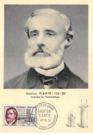 Carte Maximum - FRANCE - COR12583 - 1957 - Gaston Planté - Cachet Orthez - - 1950-1959