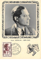 Carte Maximum - FRANCE - COR12592 - 18/05/1957 - Jean Moulin - Cachet Béziers - - 1950-1959