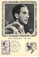 Carte Maximum - FRANCE - COR12600 - 18/05/1957 - Pierre Brossolette - Cachet Paris - - 1950-1959