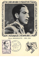 Carte Maximum - FRANCE - COR12601 - 18/05/1957 - Pierre Brossolette - Cachet Paris - - 1950-1959