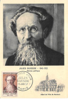 Carte Maximum - FRANCE - COR12619 - 15/06/1957 - Jules Guesde - Cachet Paris - - 1950-1959