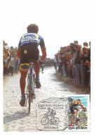 Carte Maximum - FRANCE - COR13093 - 13/04/2002 - 100e Paris-Roubaix - Cachet Roubaix - 2000-2009