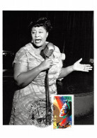 Carte Maximum - FRANCE - COR13117 - 13/07/2002 - Ella Fitzgerald -Cachet Juan-les-Pins - 2000-2009