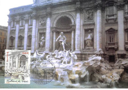 Carte Maximum - FRANCE - COR13152 - 07/11/2002 - Fontaine De Trevi - Cachet Paris - 2000-2009