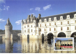 Carte Maximum - FRANCE - COR13190 - 20/09/2003 - Château De Chenonceau  - Cachet Chenonceau - 2000-2009