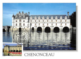 Carte Maximum - FRANCE - COR13191 - 20/09/2003 - Château De Chenonceau  - Cachet Chenonceau - 2000-2009