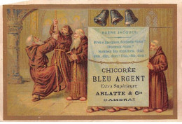 CHROMOS.AM23032.7x10 Cm Env.Chicoréé Bleu Argent.Arlatte & Cie.Moines Sonnant Les Cloches - Thé & Café