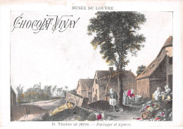 CHROMOS.AM22758.Chocolat Vinay.9x12 Cm Env.Musée Du Louvre Téniers Le Jeune.Paysages Et Figures - Altri & Non Classificati