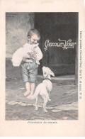 CHROMOS.AM22750.Chocolat Vinay.9x14 Cm Env.Série V.N°28.Présentation Des Ennemis.Chat Et Chien.Enfant - Sonstige & Ohne Zuordnung