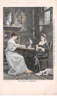 CHROMOS.AM22740.Chocolat Vinay.9x14 Cm Env.Série III.N°17.Une Histoire Palpitante.Femmes - Altri & Non Classificati