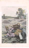 CHROMOS.AM22735.Chocolat Vinay.9x14 Cm Env.Série IV.N°4.Hésitation.Enfant Assis Dans Les Champs - Sonstige & Ohne Zuordnung