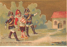 Chromos - COR13871 - Ernest Carcassonne - Gendarmes - Hommes - Maison - 9x6 Cm Environ - En L'état - Autres & Non Classés