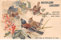 Chromos - COR14638 - Oiseaux - Fleurs - 13x8 Cm Environ - En L'état - Otros & Sin Clasificación