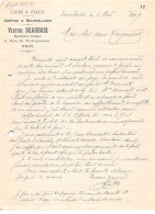 Facture.AM20810.Algérie.Oran.1919.Victor Beaubois.Cuirs.Peaux.Crépins.Bourrellerie.Représentant Voyageur - Other & Unclassified