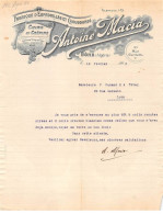 Facture.AM20801.Algérie.Bône.1916.Antoine Macia.Fabrique D'espadrilles Et Chaussures.Cuirs.Crépins - Other & Unclassified
