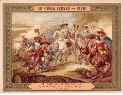 Chromos - COR14846 - Au Fidèle Berger - CONDE A ROCROY - Chevaux - Soldats - 14x10 Cm Environ - Autres & Non Classés