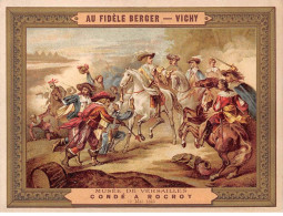 Chromos - COR14844 - Au Fidèle Berger - CONDE A ROCROY - Chevaux - Soldats - 14x10 Cm Environ - Autres & Non Classés