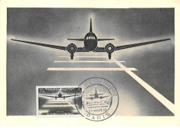 Carte Maximum - FRANCE - COR12722 - 21/03/1959 - Avion Air France - Cachet Paris - 1950-1959