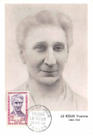 Carte Maximum - FRANCE - COR12725 - 25/04/1959 - Yvonne Le Roux - Cachet Toulon - 1950-1959