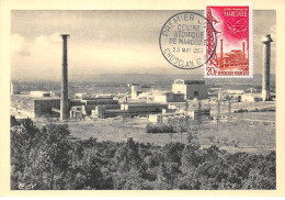 Carte Maximum - FRANCE - COR12735 - 23/05/1959 - Centre Atomique De Marcoule - Cachet Chusclan - 1950-1959