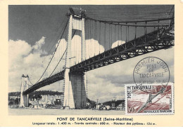 Carte Maximum - FRANCE - COR12752 - 01/08/1959 - Pont De Tancarville - Cachet Tancarville - 1950-1959