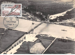 Carte Maximum - FRANCE - COR12754 - 01/08/1959 - Pont De Tancarville - Cachet Tancarville - 1950-1959