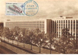 Carte Maximum - FRANCE - COR12772 - 12/12/1959 - Bâtiment De L'OTAN - Cachet Paris - 1950-1959